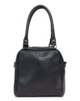 Elegant Suki leather purse by Dusky Robin, featuring structured design and adjustable crossbody strap.